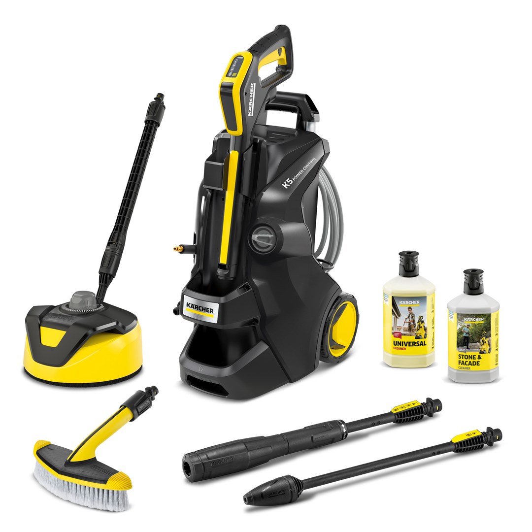 Pranje pod visokim pritiskom → KARCHER → K 5 Power Control Home & Brush Anniversary Edition (145 bar, 500 l/h, električni, crna, žuta)-0