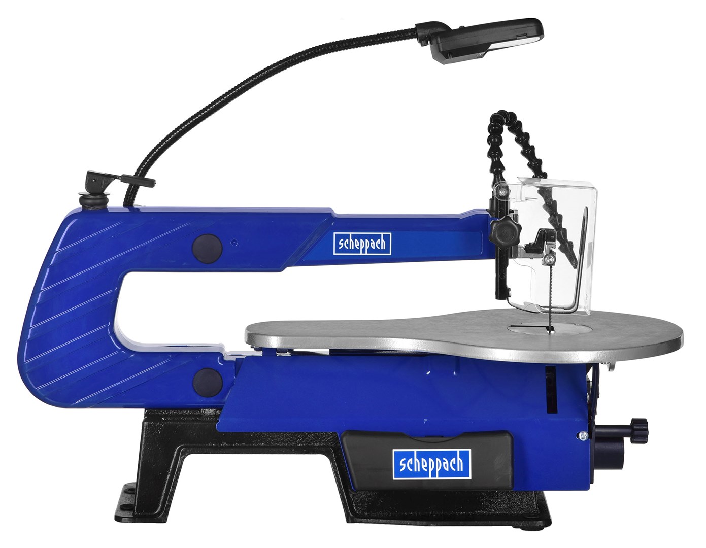 Stacionarna pila SCHEPPACH SD1600V (maksimalna brzina 1700 RPM, minimalna brzina 500 RPM, maksimalna dubina rezanja 40,6 cm, visina rezanja 50 mm, promjer spigota 3,5 cm, kut nagiba stola 0 - 45°, duljina hoda pile 127 mm)-1