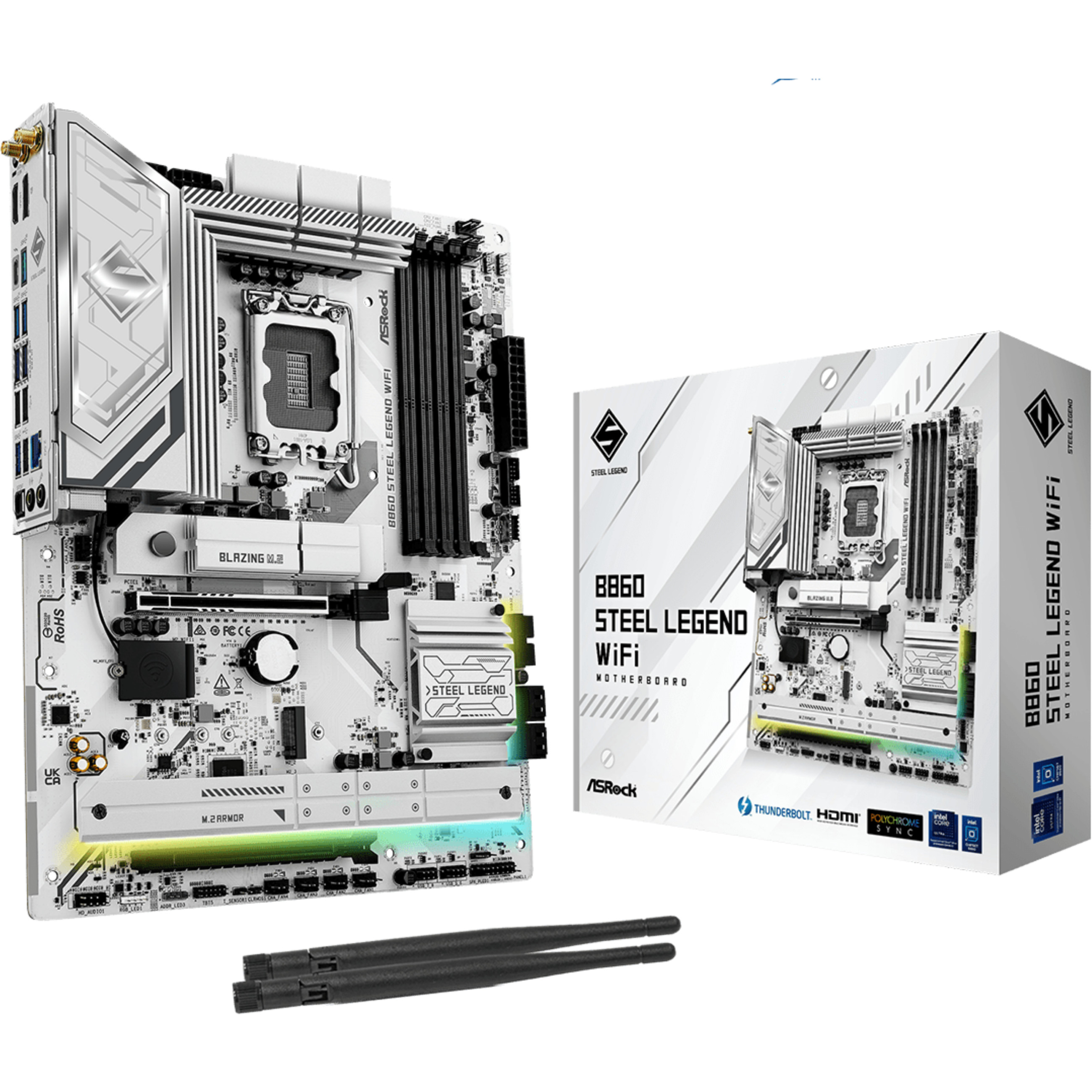 Matična ploča ASROCK B860 Steel Legend WiFi (Intel B860, LGA 1851, ATX, WiFi)