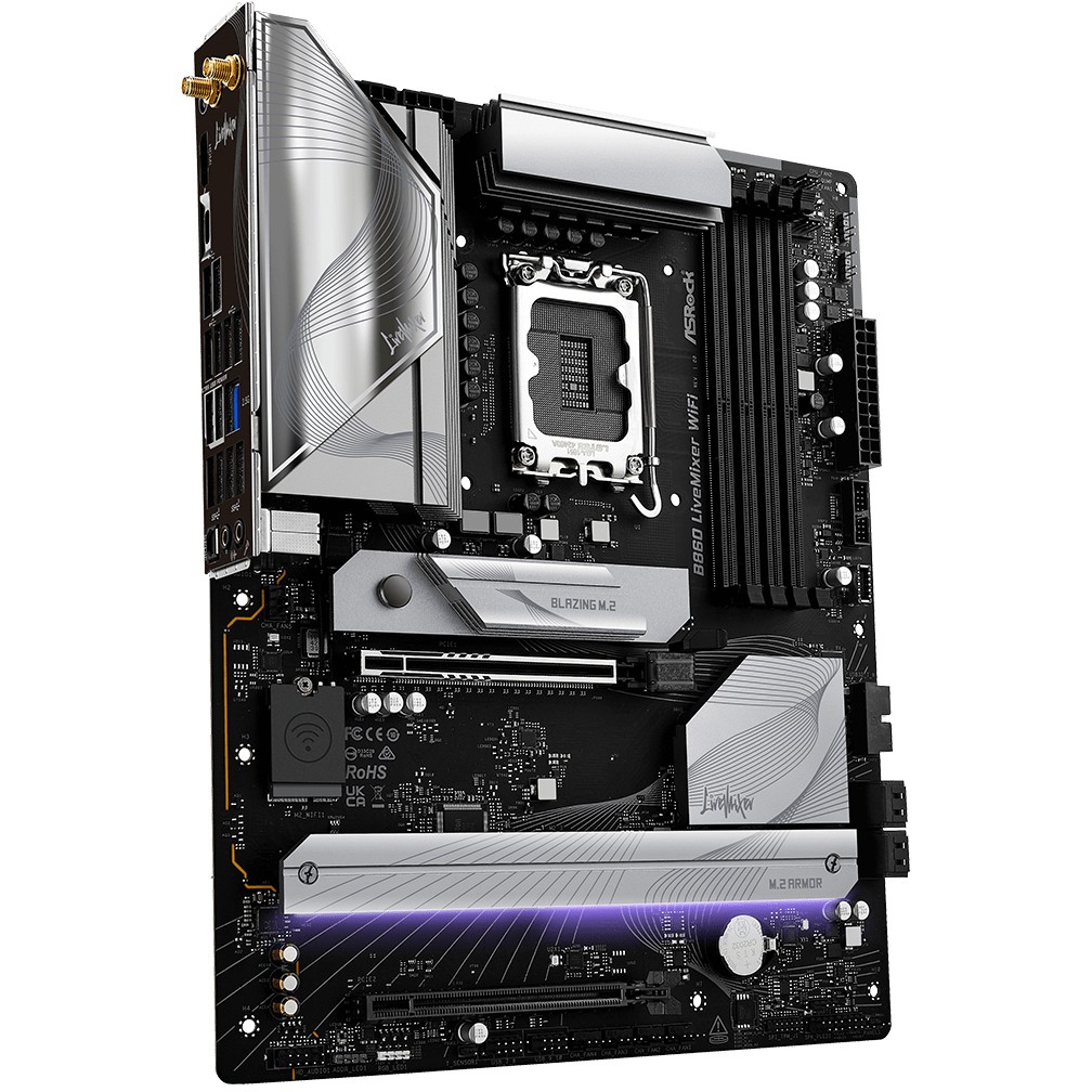 Matična ploča ASROCK B860 LiveMixer WiFi (Intel B860, LGA 1851, ATX, WiFi)-3