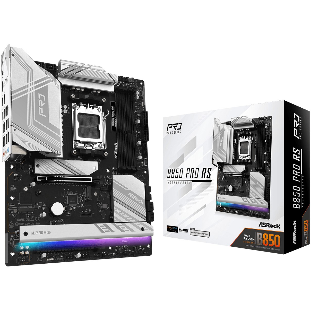 Matična ploča ASROCK B850 Pro RS (AMD B850, Socket AM5, ATX)