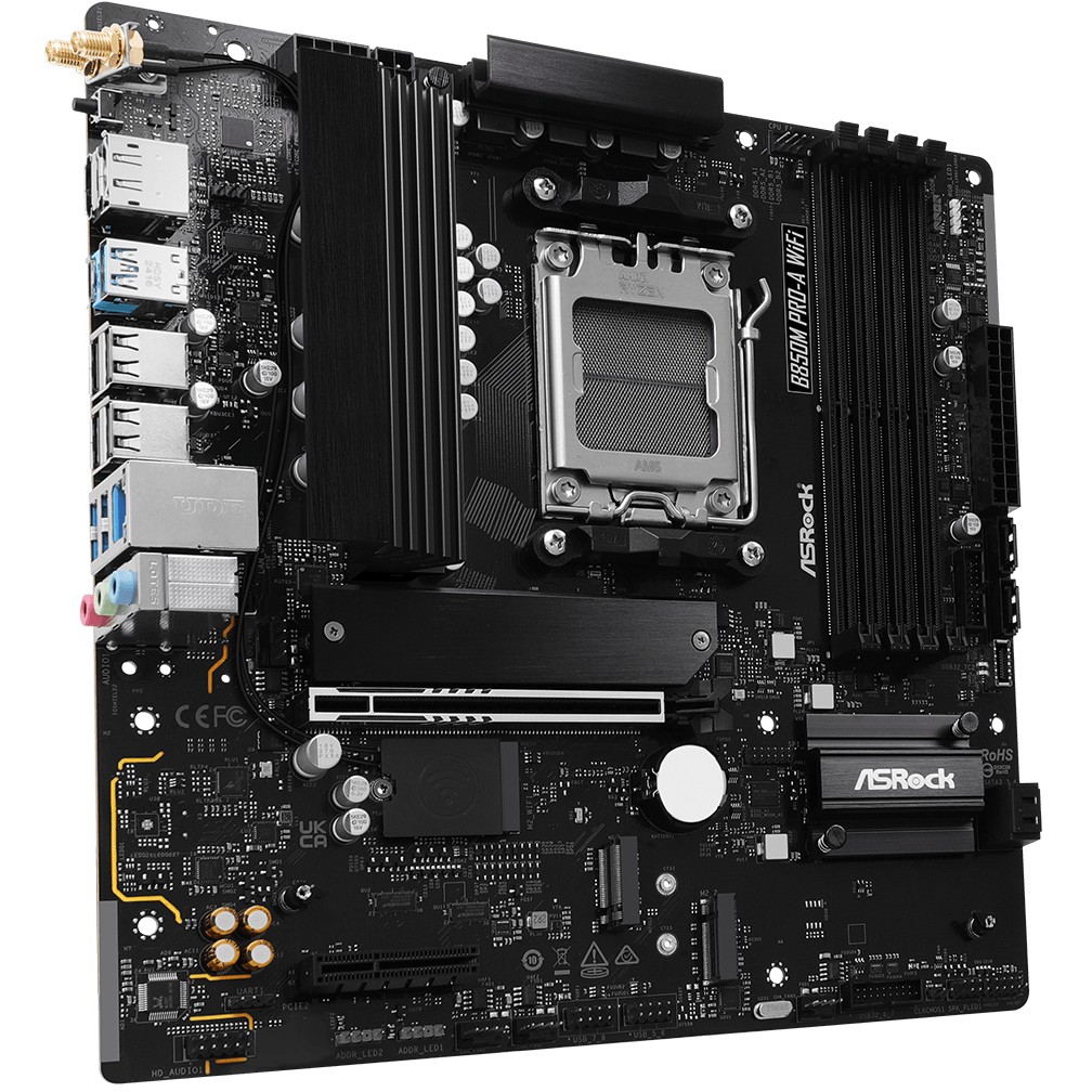 Matična ploča ASROCK B850M Pro-A WiFi (AMD B850, Socket AM5, micro ATX)-3