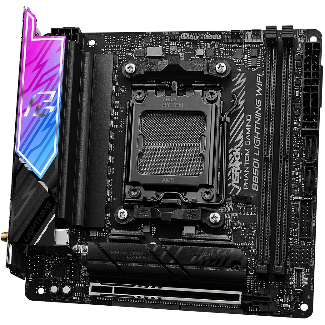 Matična ploča ASROCK Phantom Gaming B850I Lightning WiFi (AMD B850, Socket AM5, mini ITX)-4