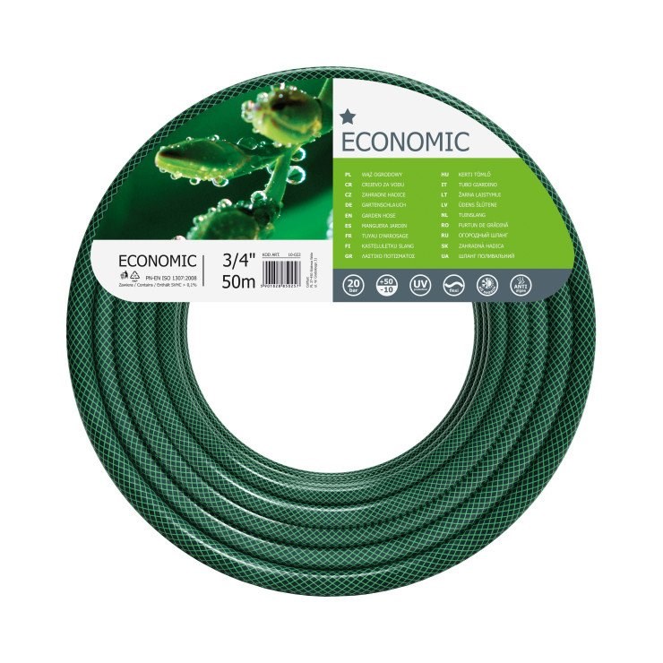 CELLFAST GARDEN HOSE ECONOMIC SIZE: 3/4" LENGTH: 50m-3