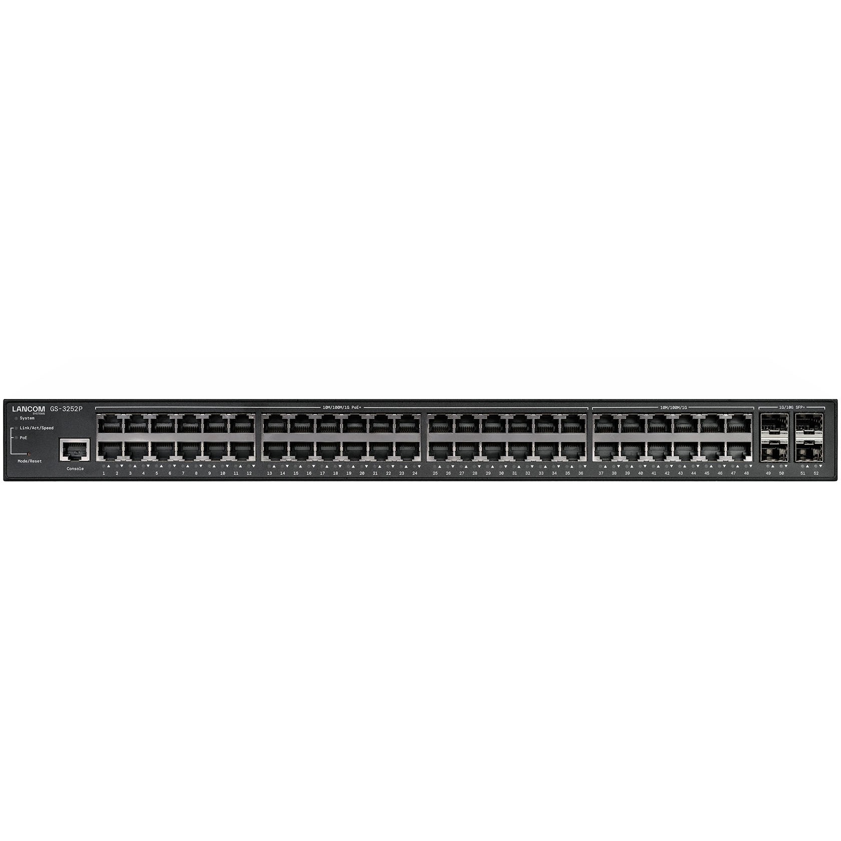 Switch LANCOM GS-3252P (Managed L3, Gigabit Ethernet, Power over Ethernet, 1U, Crni)-0