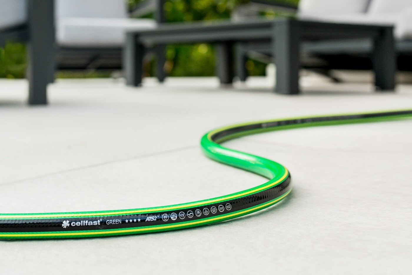 Vrtno crijevo CELLFAST GREEN ATS2™ 3/4" 25m (5-slojno, otporno na uvijanje, 30 bar)-2