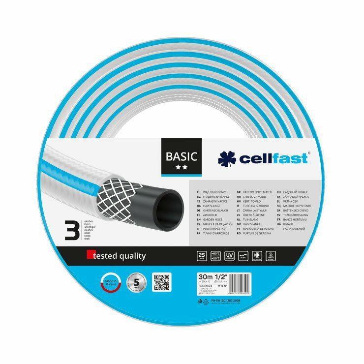 Vrtne cijevi CELLFAST Basic (50 m, promjer 1.9 cm, otporna na UV, maksimalni tlak vode 25 bar)-2