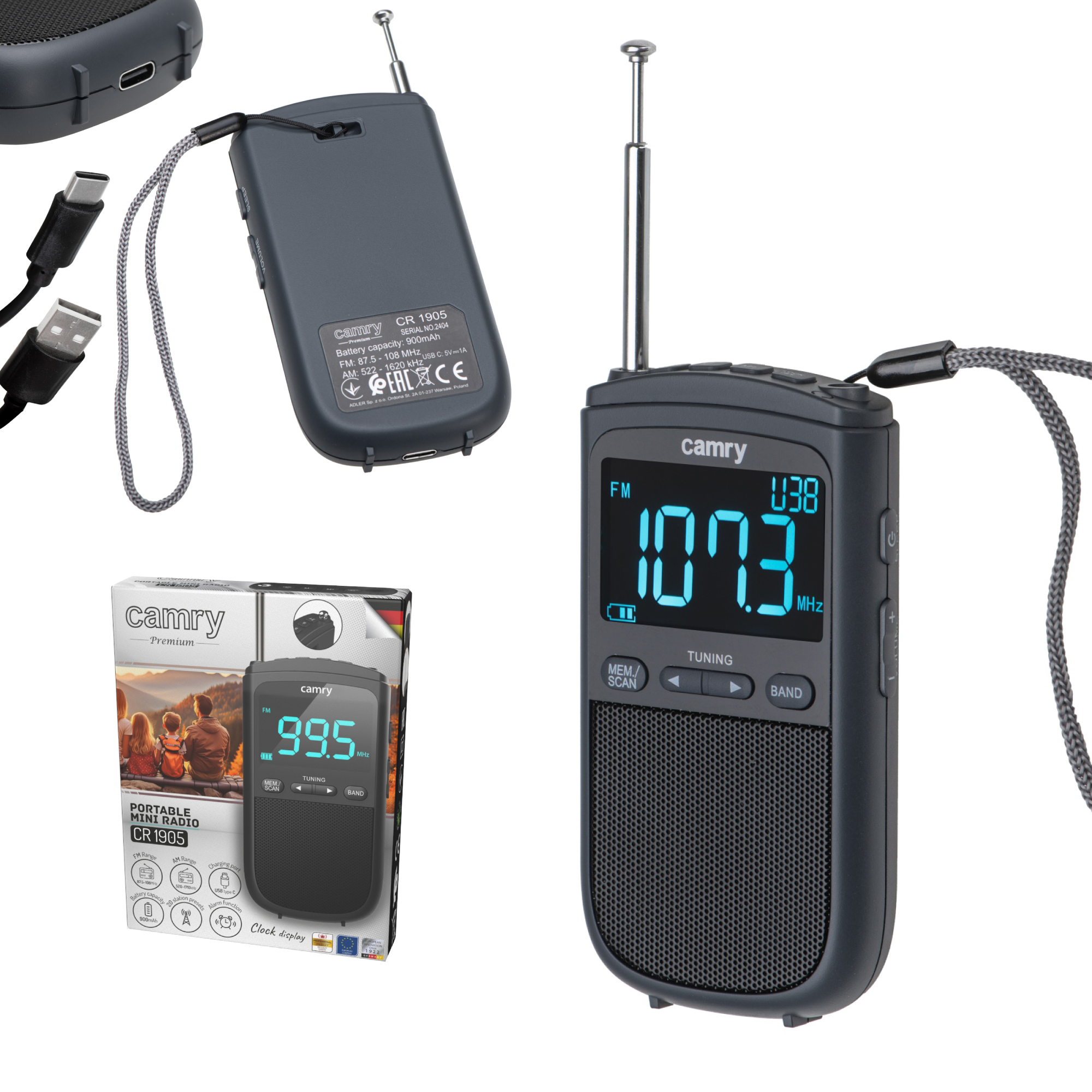 Prijenosni mini radio CAMRY CR 1905-10