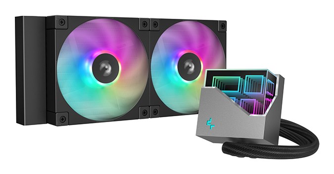 All-in-one liquid cooler DEEPCOOL LT240 12 cm Black-0
