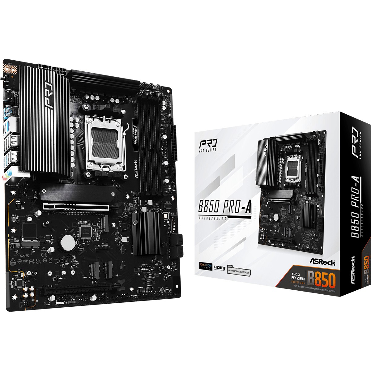 Matična ploča ASROCK B850 Pro-A (AMD B850, Socket AM5, ATX)