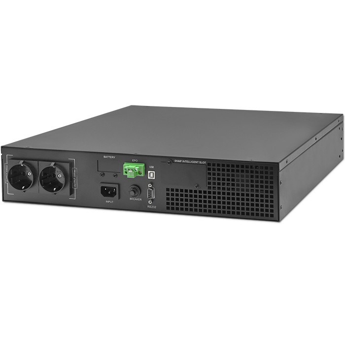 Neprekidno napajanje za rack QOLTEC 52285 (1kVA, 1000W, faktor snage 1.0, LCD, EPO, USB, On-line)-0