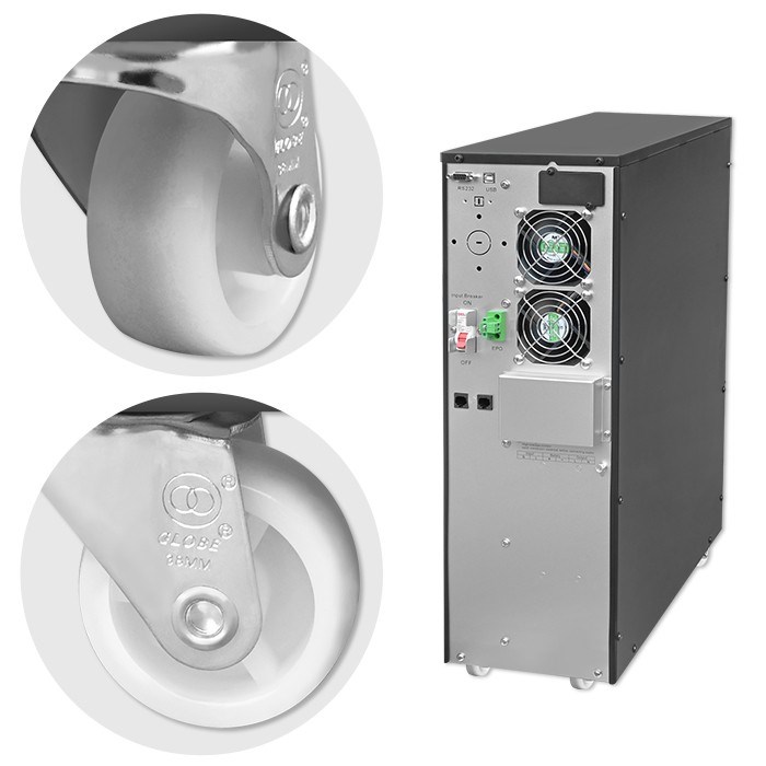 UPS Neprekidno napajanje QOLTEC Monolith Online 6kVA / 6000W (LCD, Rack/Tower, Power Factor 1.0)-12