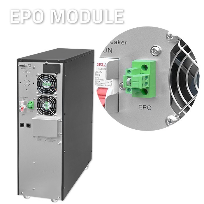 UPS Neprekidno napajanje QOLTEC Monolith Online 6kVA / 6000W (LCD, Rack/Tower, Power Factor 1.0)-9