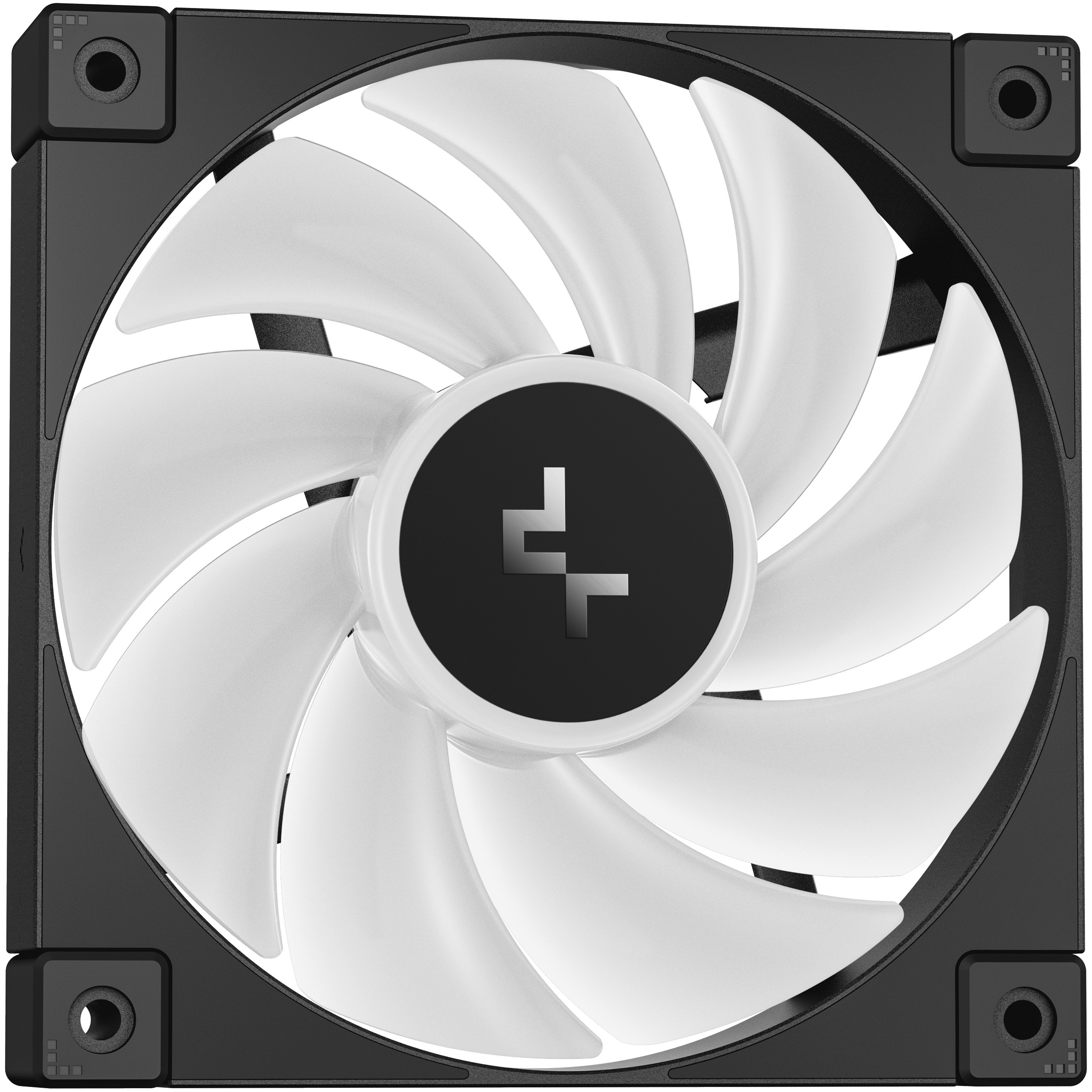 Tekući hladnjak za procesor DEEPCOOL LQ240 (12 cm, crni, 2 ventilatora, LED osvjetljenje, PWM podrška)-2