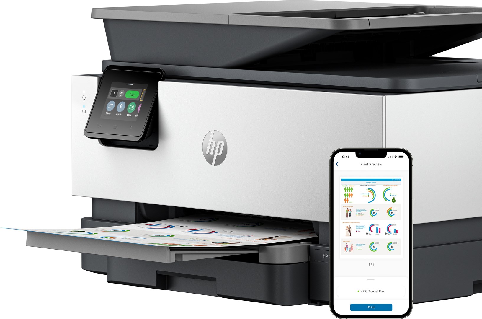 Pisač HP Officejet Pro 9120b Aio (512 MB memorije, 1200 MHz, boja siva, 250 listova kapaciteta, 60 listova izlaznog kapaciteta)-13