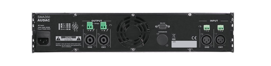 AUDAC SMA350 audio amplifier 2.0 channels Black-1