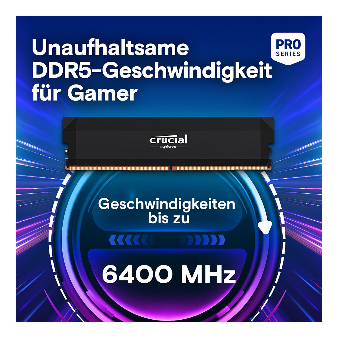 Memorija CRUCIAL Pro OC (64gb, 2x32gb, ddr5, 6000mhz)-1