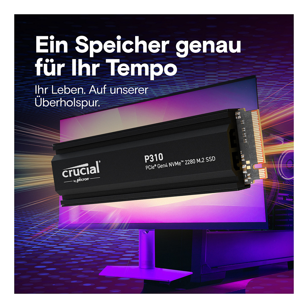 SSD CRUCIAL P310 1 TB (read speed 7100 MB/s, write speed 6000 MB/s, PCI Express 4.0, M.2 2280, NVMe)-6