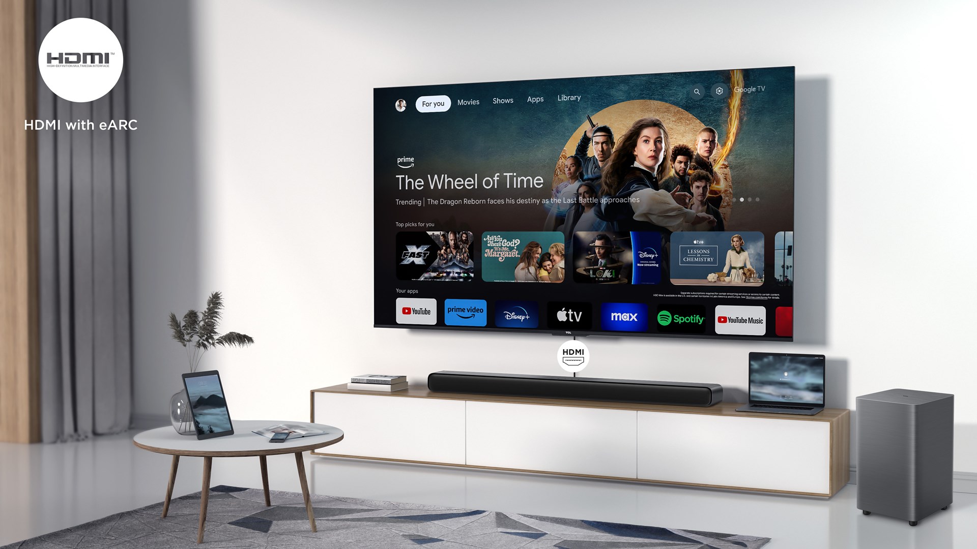 Soundbar TCL S55H (2.1, Dolby Atmos, 220W, bežični subwoofer, Bluetooth)-5