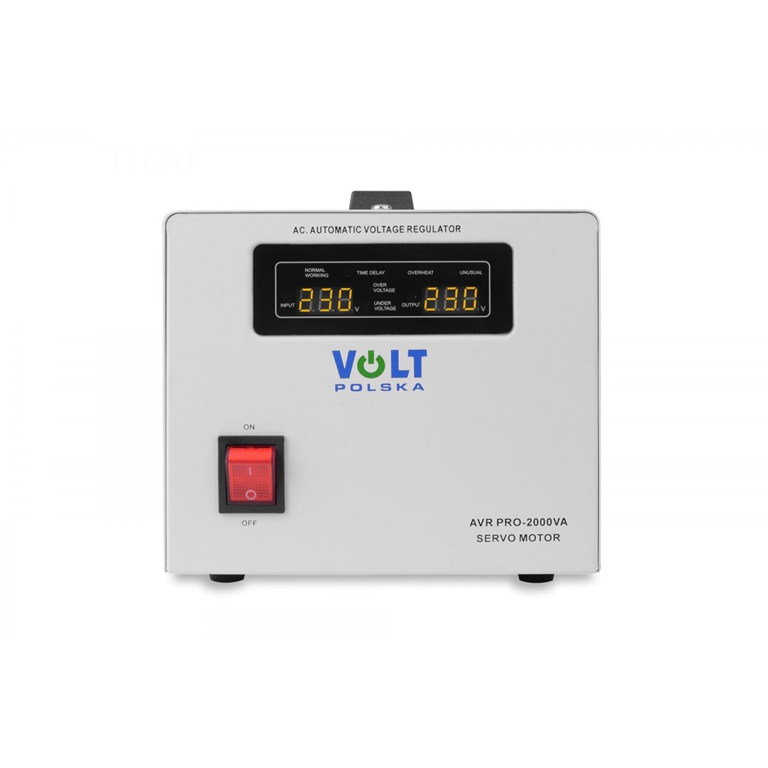 Stabilizator napona VOLT POLSKA AVR PRO 2000VA (1200W, 3% preciznost, LCD)-0