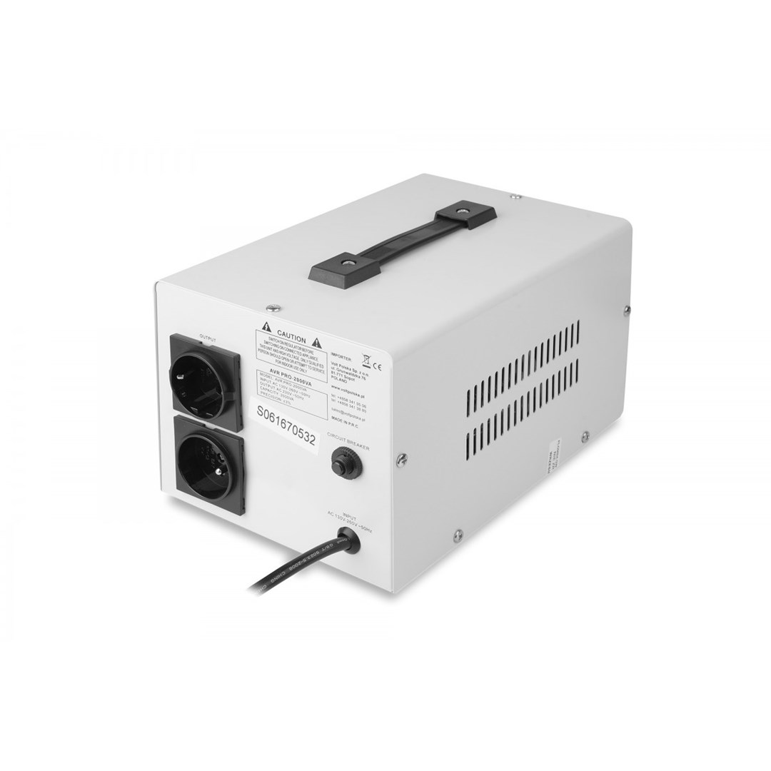 Stabilizator napona VOLT POLSKA AVR PRO 2000VA (1200W, 3% preciznost, LCD)-3