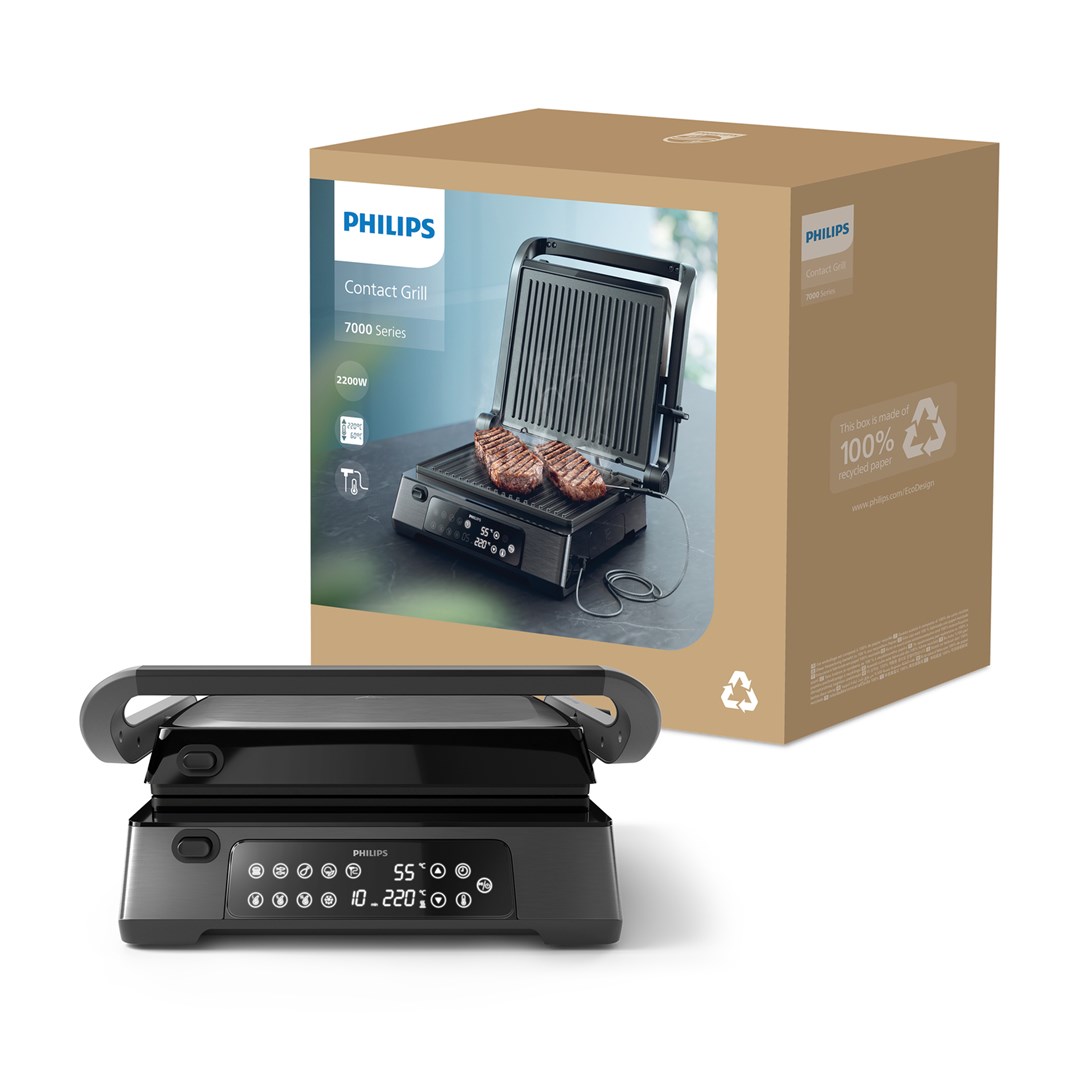 Kontaktni roštilj PHILIPS 7000 series HD6307/70 (2000W, DuoPlate, Sear funkcija)-3