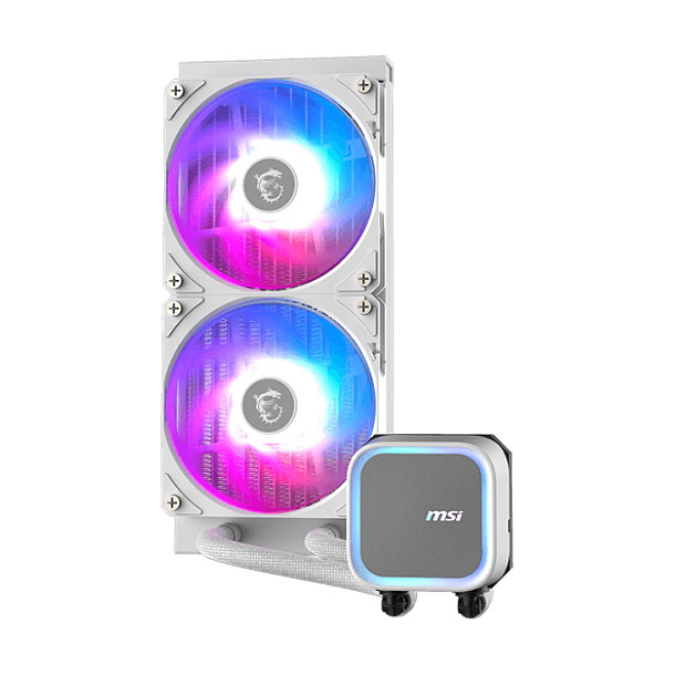 Hlađenje MSI MAG CoreLiquid A13 240 WHITE (tip all-in-one liquid cooler, boja bijela)-1
