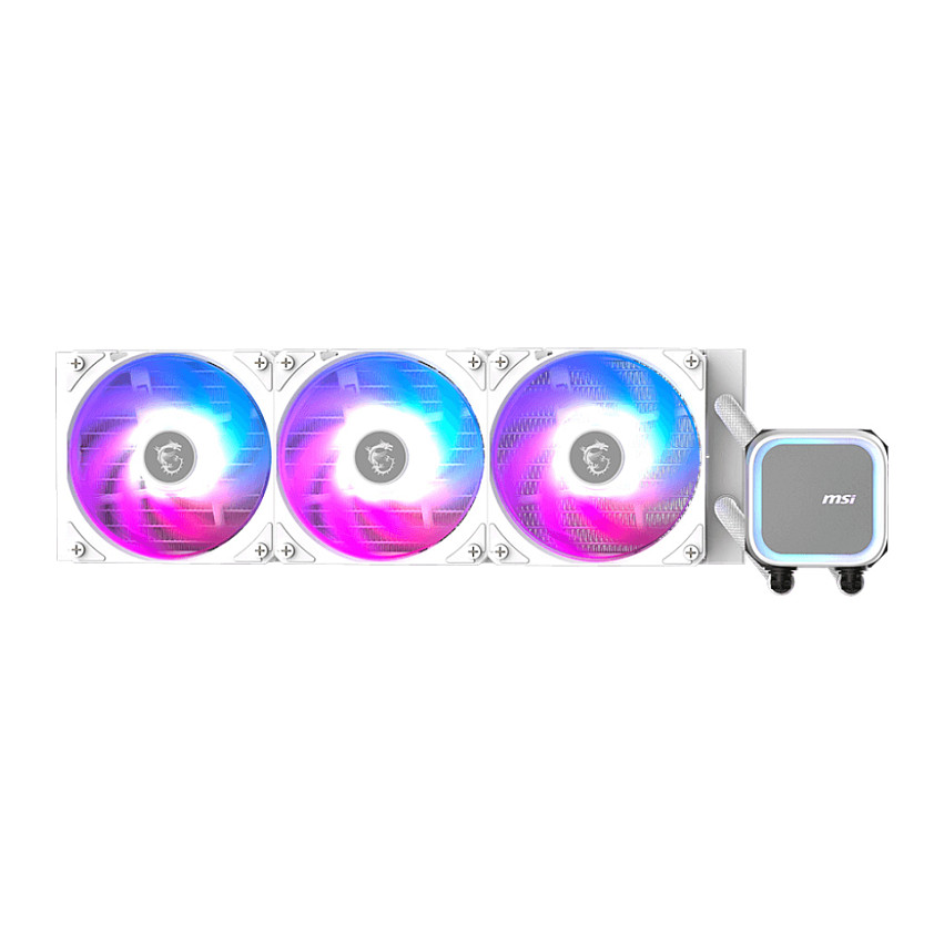 Vodeno hlađenje MSI MAG CoreLiquid A13 360 WHITE (360mm, 3x120mm ventilator, ARGB, bijelo)-0