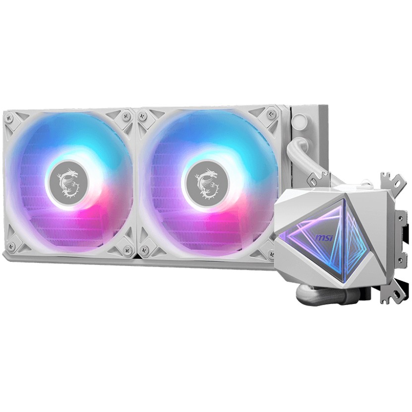 Hladnjak → MSI → MAG CORELIQUID I240 WHITE (All-in-one, 2 ventilatora, bijela boja)-0