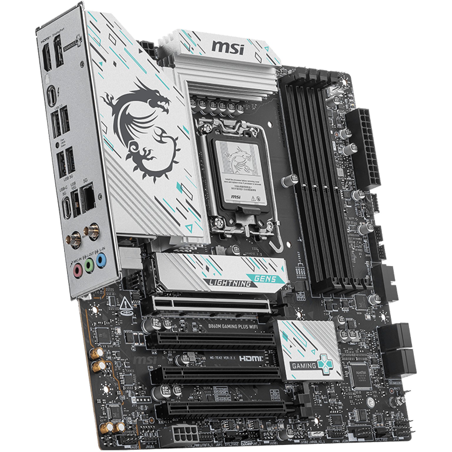 Motherboard MSI B860M GAMING PLUS WIFI Intel B860 LGA 1851 micro ATX-3