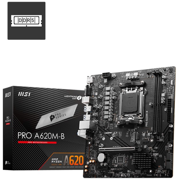 Motherboard MSI PRO A620M-B AMD A620 Socket AM5 micro ATX-1