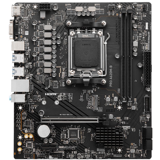 Motherboard MSI PRO A620M-B AMD A620 Socket AM5 micro ATX-2