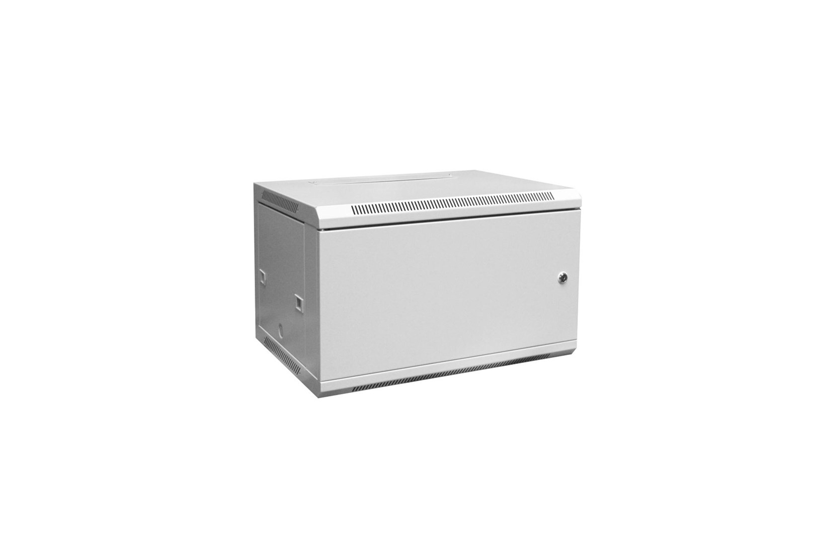 Mrežni ormar DIGITUS 19" 6U (zidni, 450mm dubine, metalna vrata, sivi)-0