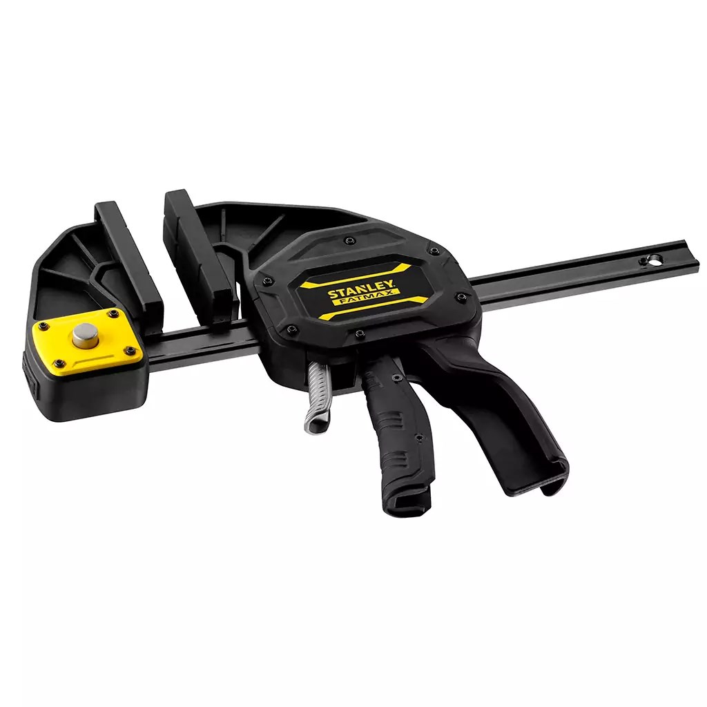 Stanley Tools FatMax XL Trigger Clamp 300mm, STA083239 The Stanley Tools FatMax XL Trigger Clamp has a tough, heat treated steel I beam bar that provides long lasting strength and durability. Fitted w-4