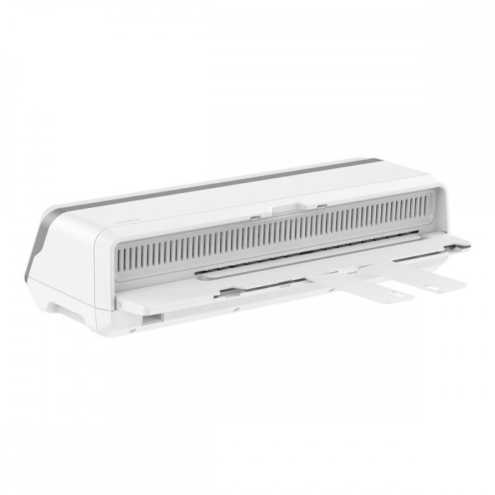Laminator FELLOWES Jupiter A3 (tip hladno/toplo laminiranje, vrijeme zagrijavanja 1 min, brzina laminiranja 1400 mm/min, maksimalna širina laminacije 31,8 cm, minimalna debljina folije 75 µm, maksimalna debljina folije 250 µm, maksimalna debljina dokumenta 0,8 mm, format A3, sustav laminacije s vrećicama, vrijeme laminacije 17 s, broj valjaka 6, boja proizvoda siva/bijela, signalna lampica da, indikator spremnosti da, funkcija automatskog isključivanja da, funkcija unatrag da, automatsko prepoznavanje zastoja da, ugrađeni zaslon ne)-4