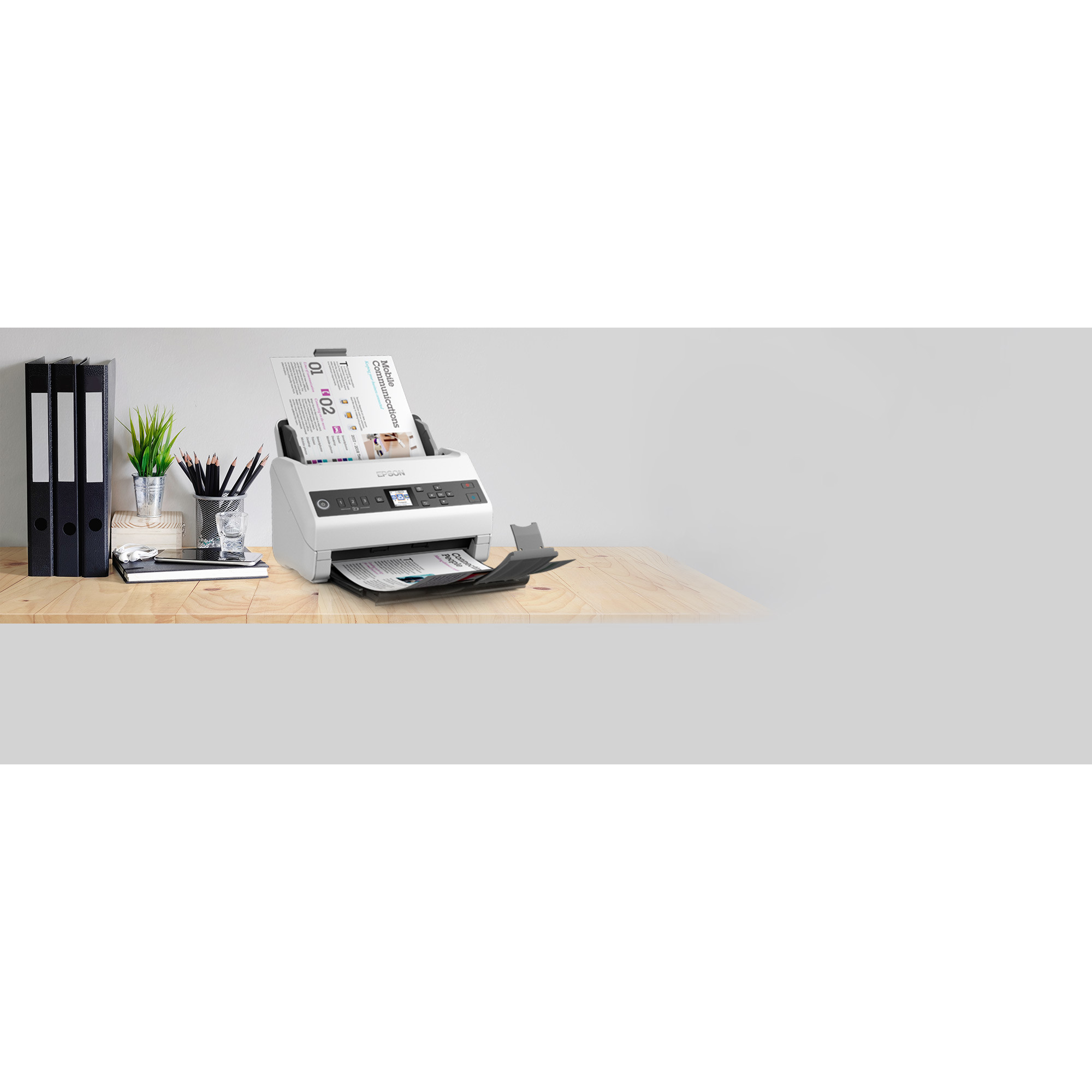 Skener EPSON DS-730N Sheet-fed scanner 600 x 600 DPI A4 Crna, Siva-1