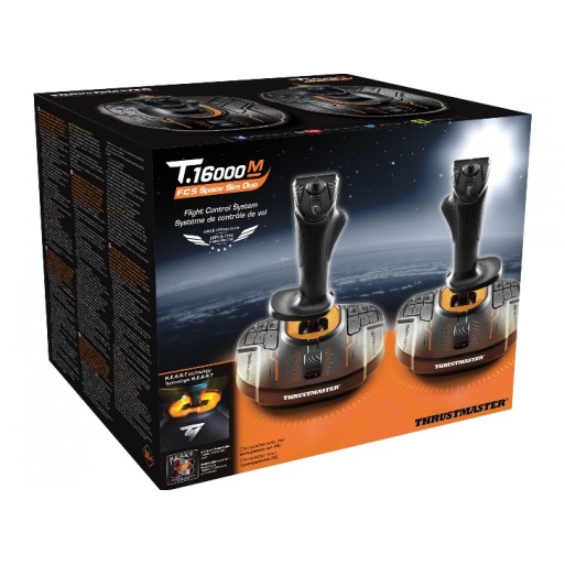 Thrustmaster T.16000M FCS SPACE SIM DUO Black, Orange USB Joystick Analogue / Digital PC-1