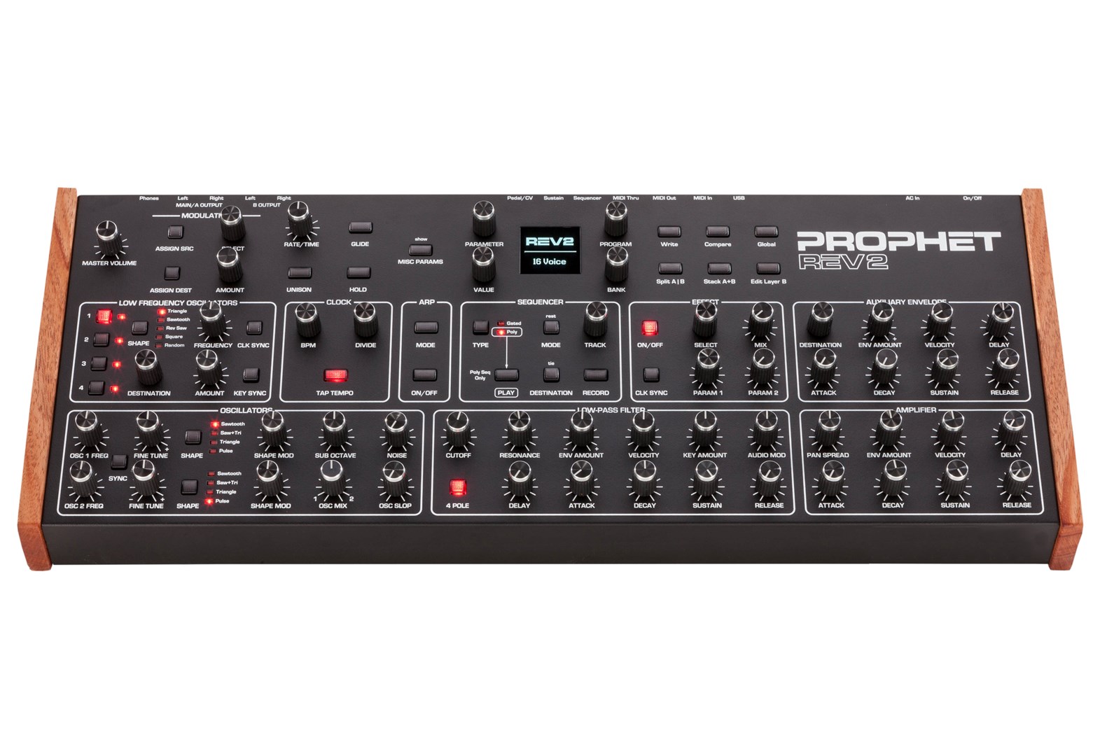 Sequential Prophet Rev2 Desktop 16-voice - polyphonic analogue synthesiser-0