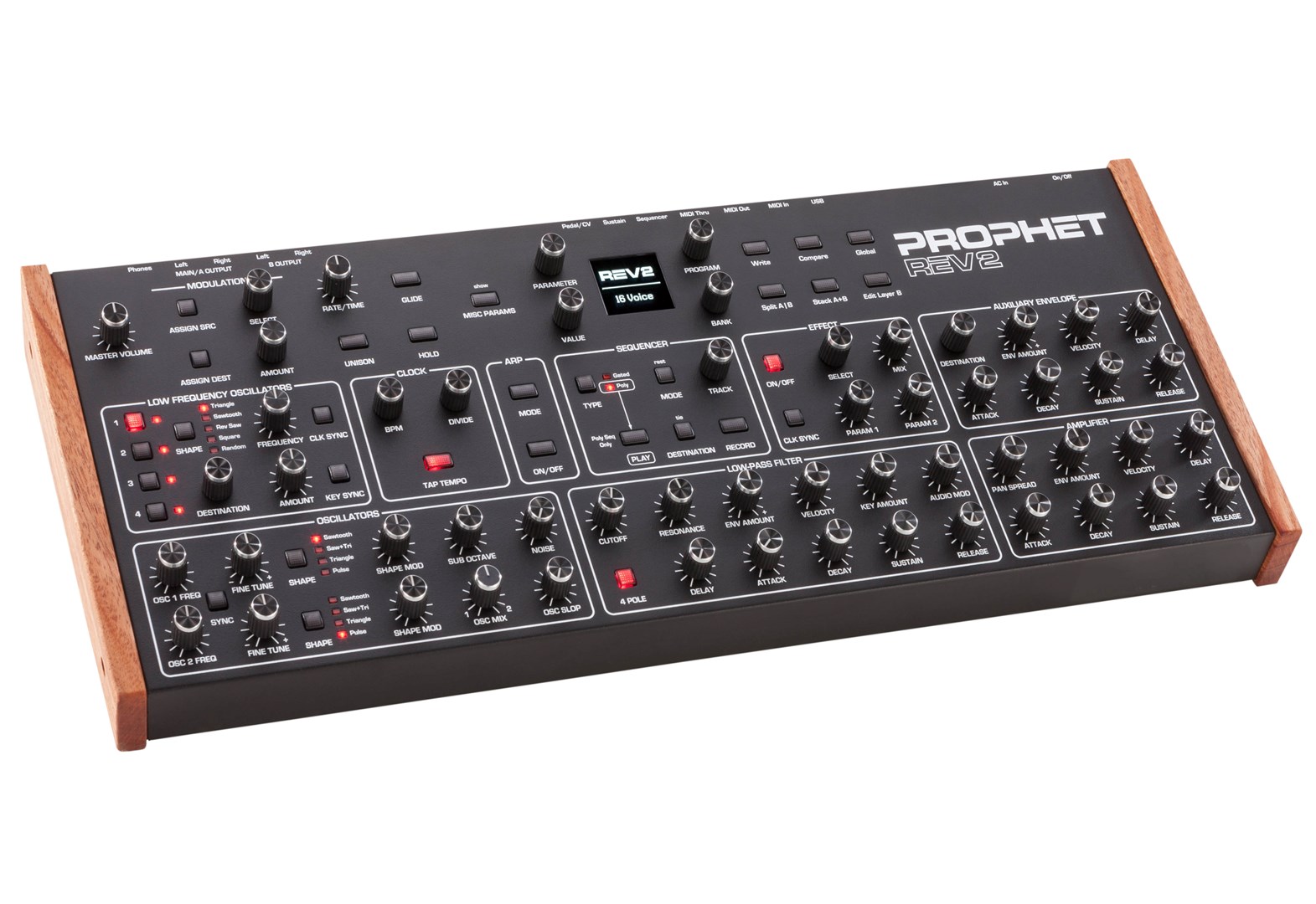 Sequential Prophet Rev2 Desktop 16-voice - polyphonic analogue synthesiser-1