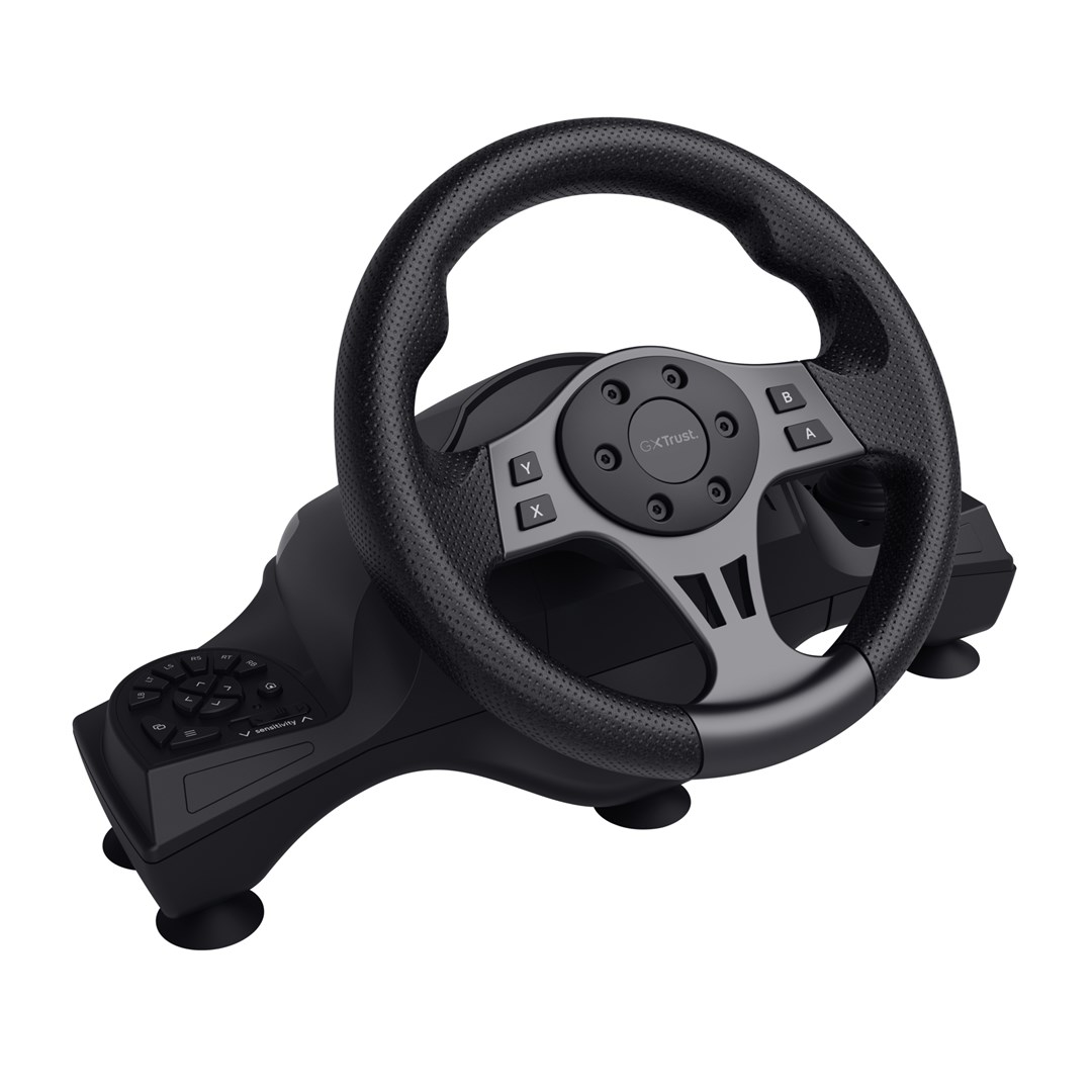 Volan TRUST GXT 289 Movi Black USB + Pedale za Nintendo Switch, PlayStation 4, Xbox One S, Xbox One X, Xbox Series S, Xbox Series X-8