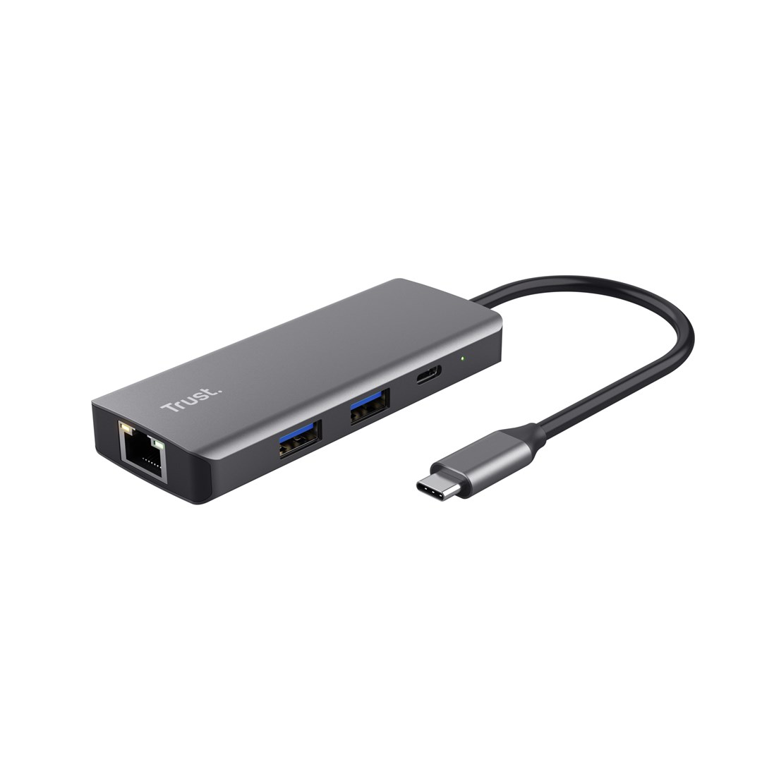 Adapter TRUST Dalyx USB Type-C 1000 Mbit/s Silver-2
