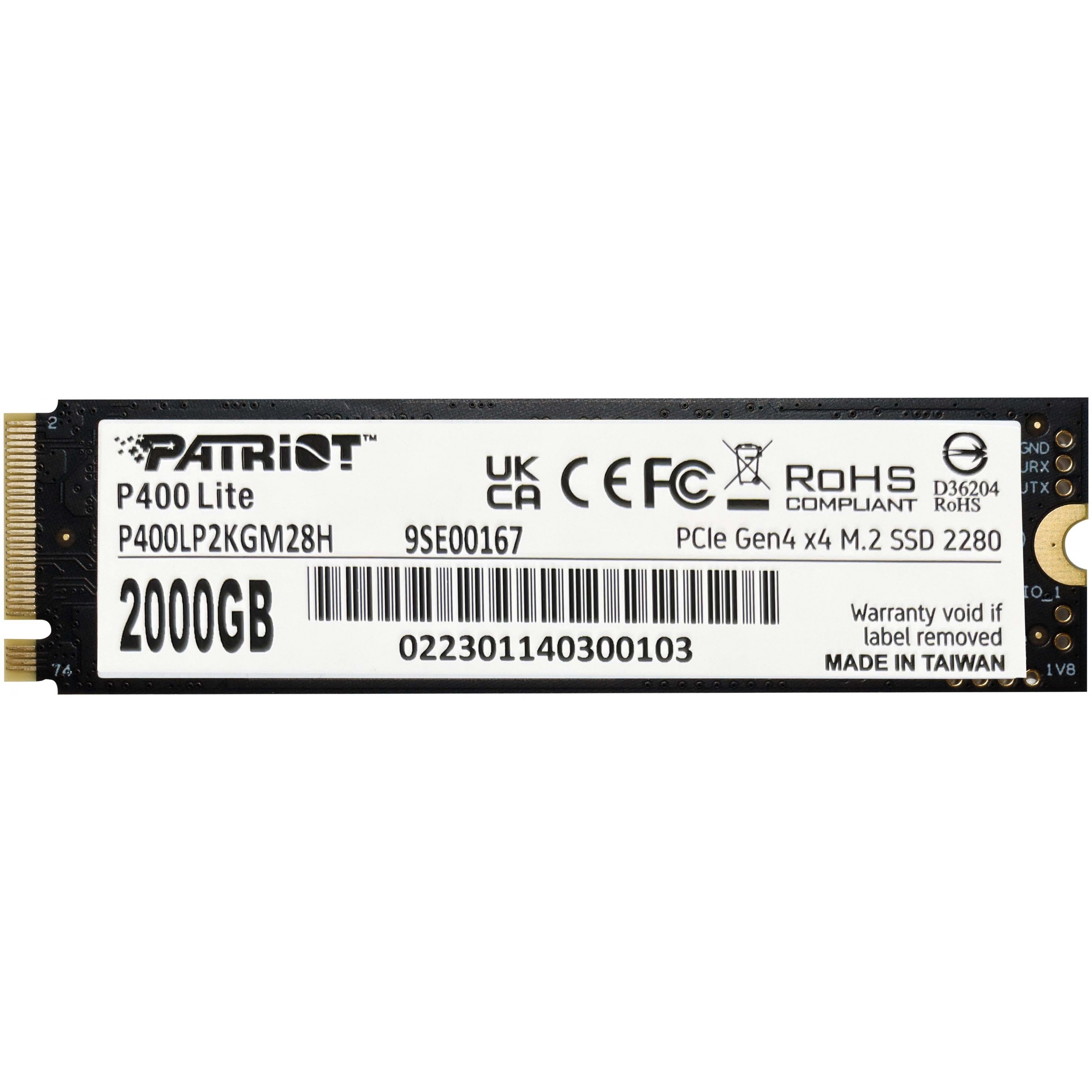 SSD PATRIOT Viper P400 Lite M.2 PCI-Ex4 NVMe 2000GB-4
