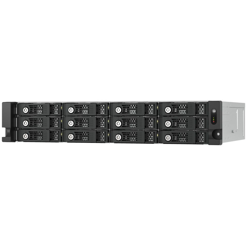 QNAP TL-R1200PES-RP storage drive enclosure HDD/SSD enclosure Black, Grey 2.5/3.5"-0