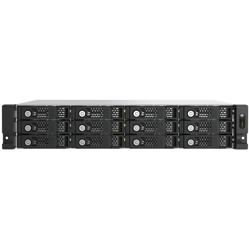 QNAP TL-R1200PES-RP storage drive enclosure HDD/SSD enclosure Black, Grey 2.5/3.5"-1