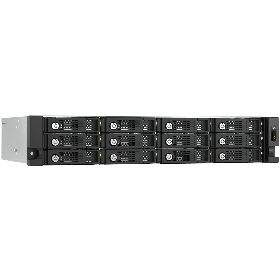 QNAP TL-R1200PES-RP storage drive enclosure HDD/SSD enclosure Black, Grey 2.5/3.5"-2