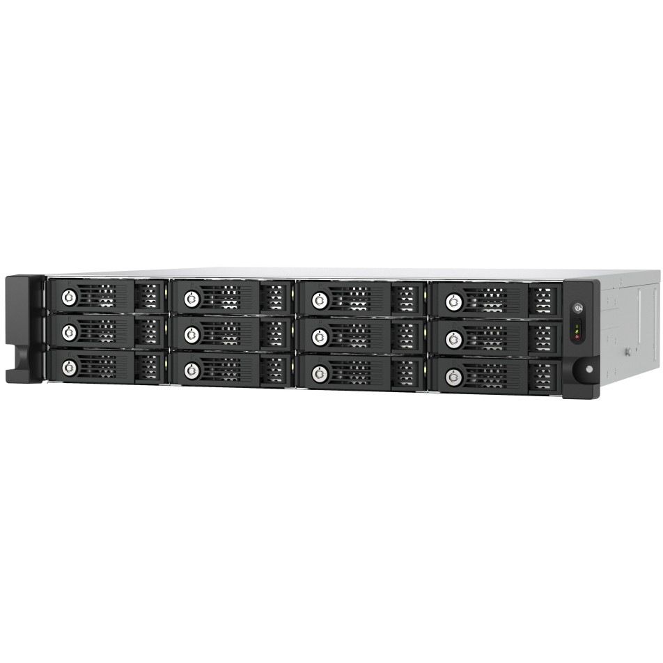QNAP TL-R1200PES-RP storage drive enclosure HDD/SSD enclosure Black, Grey 2.5/3.5"-4