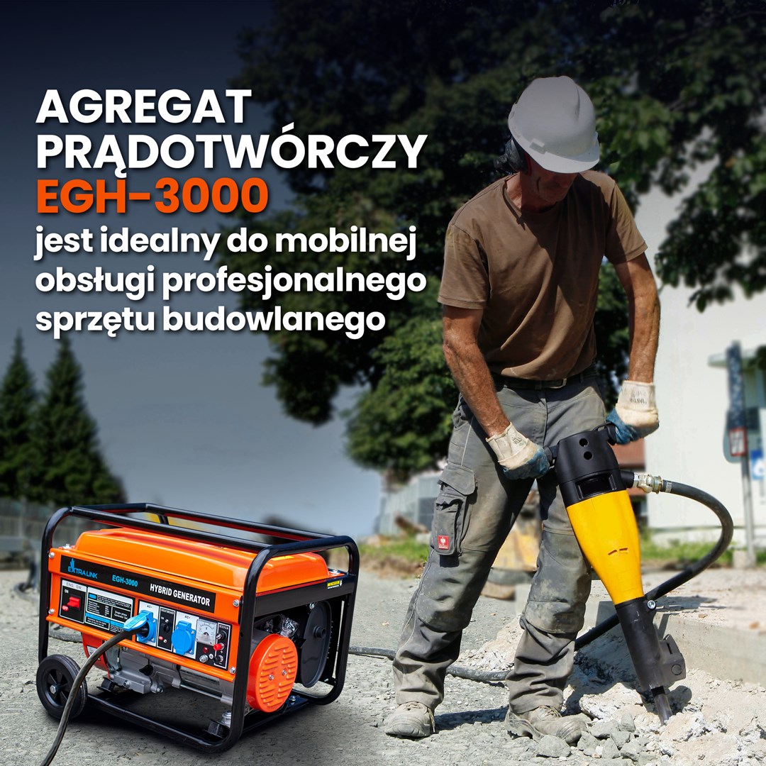Generator Extralink EGH-3000 hybrid (Maksimalna snaga 3000 W, Kapacitet spremnika goriva 15 L, Prirodni plin/LPG/Benzin, Napon 220 V, Crna/Narančasta)-22