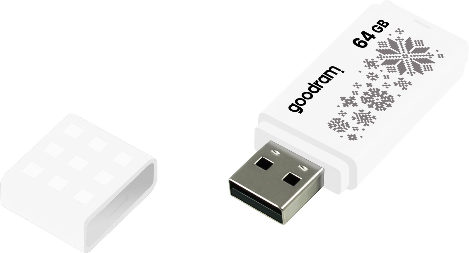 GOODRAM FLASHDRIVE 64GB UME2-WINTER WHITE USB 2.0-1