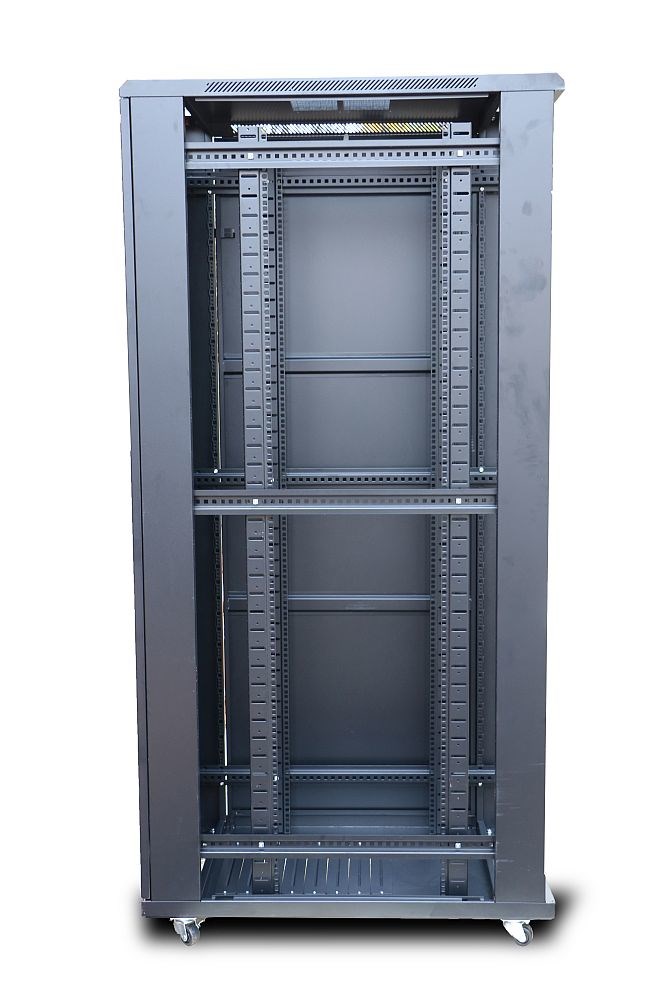 Mrežni ormar EXTRALINK 42U 600x800 (stojeći, 800 kg, staklena vrata, IP20)-0