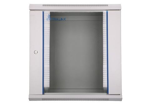 Extralink Rackmount cabinet 12U 600x600 Gray wall mounted-1